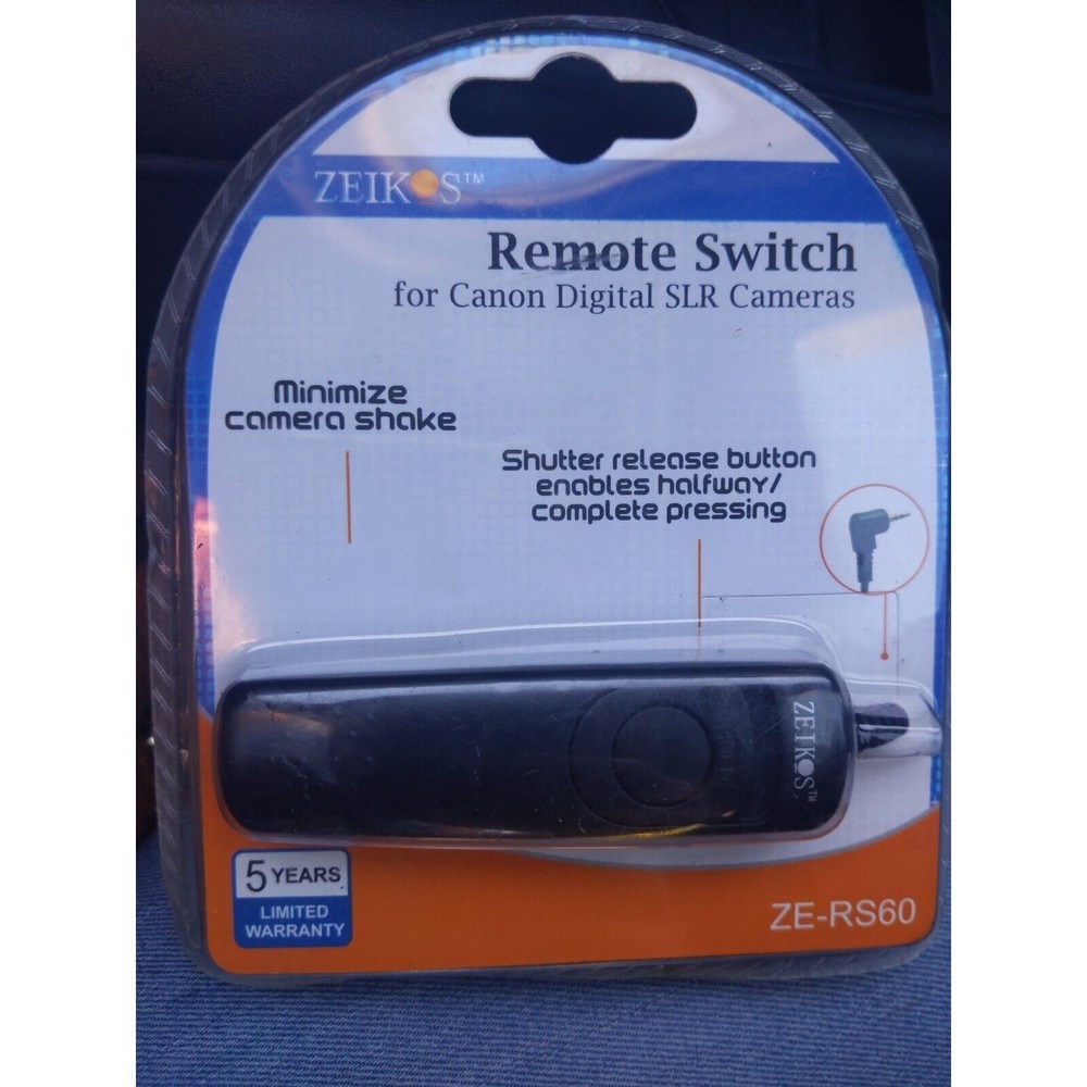NEW Zeikos Remote Switch for Canon Digital SLR pro cameras